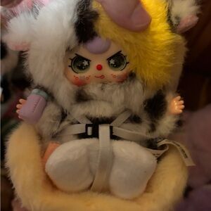 Cute Plush Doll with Yellow and Black Details